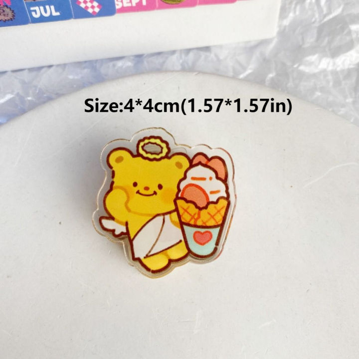 Cute%20Butter%20Bear%20PP%20Clip%20Dessert%20series%20Colorful%20Paper%20Clamp%20Double%20Sided%20Cartoon%20Acrylic%20Binder%20Clip%20Students%20-%20Image%202