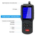 Multifunctional Air Quality Tester CO2 TVOC Meter Temperature Humidity Measuring Device. 