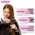 VGR Hot Air Brush 2-in-1 Volumizing Hair Dryer Brush Negative Ion Blow Dryer. 