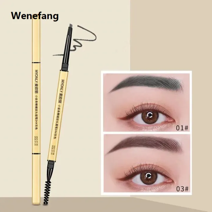 Wenefang%20Small%20Gold%20Bar%20Eyebrow%20Pencil%20Waterproof%20and%20Sweatproof%20Non-decolorizing%20Lasting%20Ultra-fine%20Core%20Female%20Gray%20Brown%20-%20Image%205