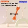 Difutagui 1pcs Baby Cleaner Spoon Double Headed Multifunctional Soft Wax Profesional Curette Picker Ear Nose Cleaning Stick Silicone Clean Tweezers. 