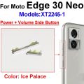 Power Volume Button For Motorola MOTO Edge 30 Neo Pro Edge 30 Ultra Edge X30 On OFF Power Volume Side Key Flex Cable Parts. 