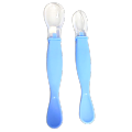 Baby Silicon Spoon ( 2 Piece Set ). 