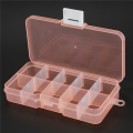 (GGBR) Pack of 12Pcs Plastic Jewelry Box Organizer Storage Container with Adjustable Dividers 15 Grids. 