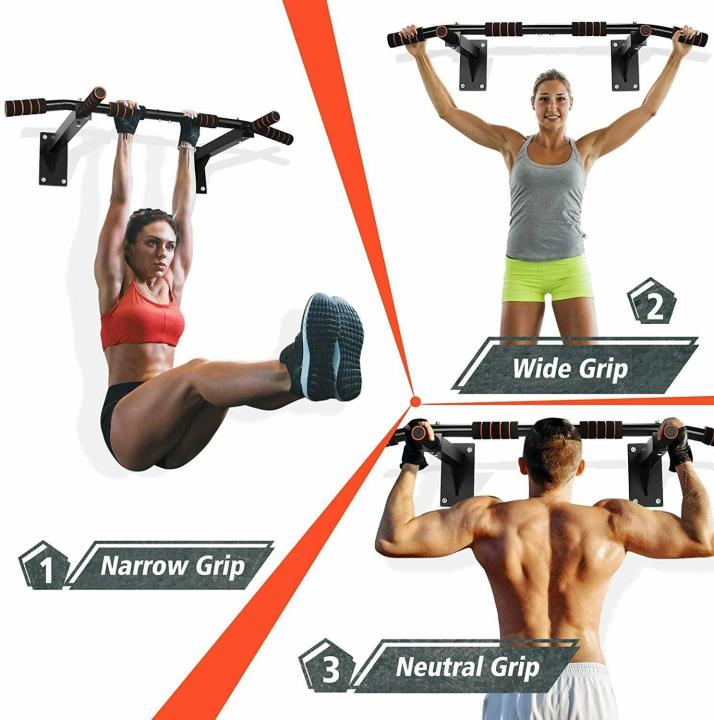 Spn'S Heavy Duty Pull Up Bar Wall Mounted Chin Up Bar For Home Gym Fitness Exercise