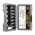 14Pcs Allen Hex Bit Socket Set 3-24mm Allen Key Hex Wrench Head Tool for Ratchet 1/2 Inch Drive Screw Driver. 