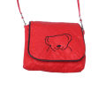 Red Color Side Teddy Bag For Baby Girl. 