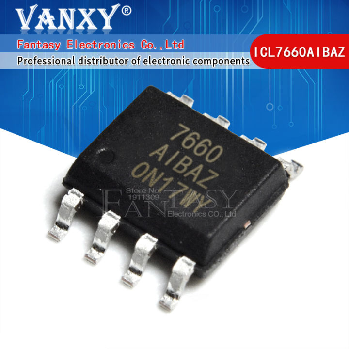 50 Pz ICL7660SCPAZ Convertitore Di Tensione CMOS - Intersil DIP-8 - Nuovi