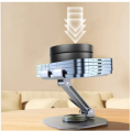 Mobile Phone stand for Desk/Bed,360° Degree Rotating,adjustable Foldable Cell Phone Holder,Aluminum Office Desk Accessories All Phones. 