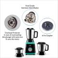 Glen Mixer Grinder 750W 100% Copper Motor 3 Stainless Steel Jars. 