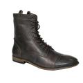 Retro Lace-Up Fold-Over Boots Leather Boots For Men. 