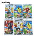 Wenefang Sutuiying Hot 288pcs Football Card Stars World Stars Flash Hot Selling Bargain price Card Collection 3D Football Card Album. 