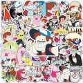 Linman 10/30/50pcs Disney Gravity Falls Cartoon Stickers Anime Decals DSales promotion IY Laptop Notebook Phone Skateboard Stationery Sticker Kids Toys. 