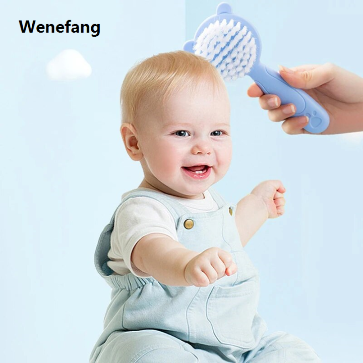 Wenefang%202Pcs/Set%20Cute%20Kids%20Baby%20Small%20Hair%20Brush%20and%20Comb%20Set%20for%20Newborns%20Toddlers%20Baby%20Brush%20Soft%20Bristles%20Baby%20Hair%20Care%20Gift%20-%20Image%203