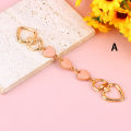 Bag Extension Chain Crossbody Purse Heart-shaped Chain Strap Handbag Hanging Buckle DIY Chain Charm Shoulder Bag Accessories. 