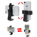 360 Degree Rotatable Smartphone Tripod Mount - Adjustable Vertical Bracket Phone Holder Clipper for Selfie Stick Tripod Clamp - Universal Compatibility for Most Phones. 