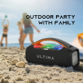 (New Launch) Ultima Boombox 130 Karaoke Speaker With UHF Microphone | 120W Output With 3 Equalizer Modes | Ultima Supreme Sound |Dazzling RGB LED Light | Up to 10 Hrs Playtime | Volume Slider | USB/AUX/Bluetooth/ TF Card/ Super Fast Charging. 