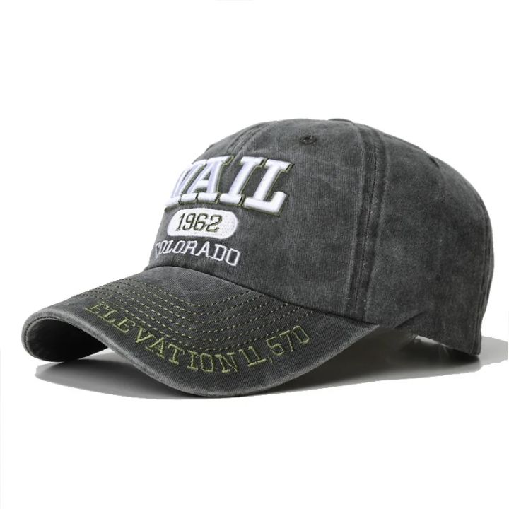 Vintage Flat Denim Hip Hop Cap For Men