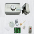 Electric Door Lock with Wireless Remote & Battery-Supported RFID. 