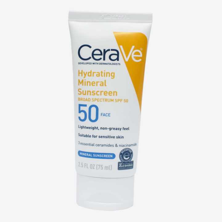 CeraVe Hydrating Mineral Sunscreen SPF 50 | 75Ml