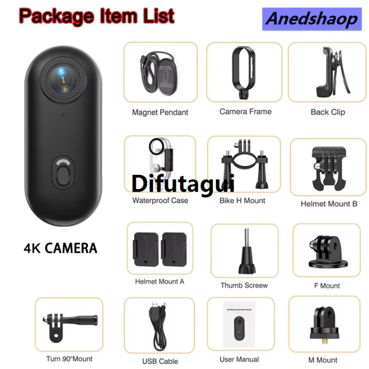 Difutagui%204K%20Outdoor%20Sports%20Camera%20Multifunction%20WIFI%20In%20Helmet%20Motorcycle%20Bargain%20price>Bargain%20New%20price%20Bike%20Waterproof%20Bicycle%20Action%20Mini%20Body%20Cam%20Video%20Recording%20-%20Image%208