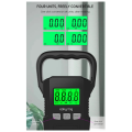 Black 60Kg/10G LCD Digital Hanging Scale Kit USB Recharged Crane Hook Scales Courier Luggage Home Weighing Balance Tools Set Kit. 