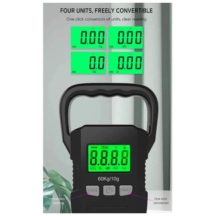 Black%2060Kg/10G%20LCD%20Digital%20Hanging%20Scale%20Kit%20USB%20Recharged%20Crane%20Hook%20Scales%20Courier%20Luggage%20Home%20Weighing%20Balance%20Tools%20Set%20Kit%20-%20Image%207