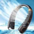 2025 Mini Hanging Portable Bladeless Fan Cooler Digital Display Rechargeable Air Conditioner Neck Ventilator. 