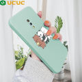 UCUC for Realme X Back Cover Three Little Bears Soft Thin Liquid Silicone Phone Case. 