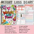 High Quality Fitness Tracker Weight Loss Plan Book 12 Weeks Wellness Planner Fitness Journal 104 Pages Goal Setting Diet Meal Notepad Health. 