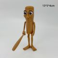 Cartoon Creative Tung Tung Sahur Figure Toy Italian Brainrot Wooden Stick Collection Ornaments Game Peripheral Toys Desktop Doll Decoration Birthday Gift. 