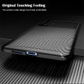 Lenuo for vivo X50 Case Silicone Matte Carbon Fiber Back Cover. 