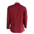 Red Solid Buttoned Cotton Kurta Shirt For Men. 