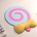 Gaming Mouse Pads Slow Rebound Lollipop Wrist Mouse Pad Non-Slip Comfort Wrist Support Mouse Pad Creative Soft Keyboard Hand Cushion Student. 