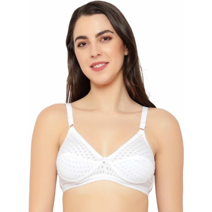 (Pack%20of%202)%20Cotton%20Non-Padded%20Non-wired%20Full%20Coverage%20Support%20White%20Bra%20For%20Women%20By%20Romance%20-%20Image%204