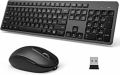Wireless Keyboard and Mouse Combo, 2.4G USB Full-Size Wireless Mouse and Keyboard. 
