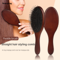 Sutuiying Women's Hair Comb Scalp Massager Bamboo Handle Professional Original Boar Bristle Airbag Hairbrush for Thick Thin Curly Wet Hair. 