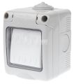 1 Way IP55 Waterproof Wall Mount Outdoor Light Switch 10A, 220V. 