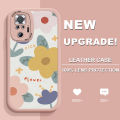 FELMYST for Redmi Note 10 Pro Note 10 Pro Max Back Cover PU Leather Beautiful Flowers Print Soft Silicone Edge Phone Case. 