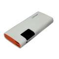 Liondo 2 USB 10000 mAh Digital Display Power Bank 816 - (White). 