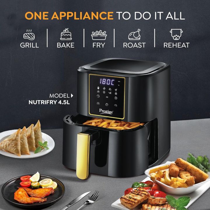 Prestige%20Nutrifry%20Electric%20Digital%20Air%20Fryer%7C%2080%25%20less%20Oil%20Consumption%7C4.5L%20Capacity%20%7C1200%20Watts%20Power%7CFry,Grill,Roast,Bake,Reheat%7CDigital%20Display%20with%208%20Preset%20Menu%7CEasy%20to%20Clean%20Frying%20Basket%7CBlack%20-%20Image%202