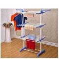 New Three Layers Clothes Drying Stand Rack Heavy Duty Double Pole Foldable Cloth Dryer Clothes Drying Stand (Color May Vary). 