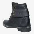 Black Color Low Quality Leather Boots For Men. 