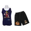 Luffy Anime Combo Printed Tank Top And Half Pant For Men And Women. 