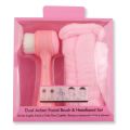 Dual Action Facial Brush And Headband Set. 