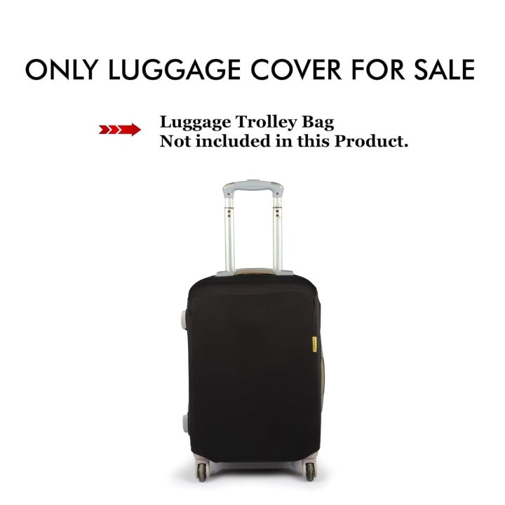 Premium Spandex Stretchable Fabric Luggage Protector Cover only [Medium  22-25 inch