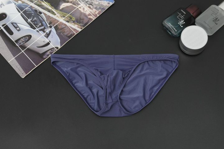 Spot ice silk underwear men's triangle summer underwear Men's Ice Silk sexy underwear men to figure sample OEM