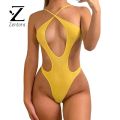 KEBETEMEZentora Women Beach Monokini Lace Up Backless MonokinLuxuryi Swimsuit for Beach Water Sports Solid Color Swimwear. 