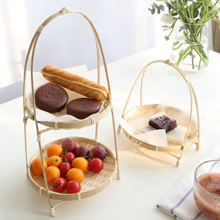 FORIDE%202X%20Bamboo%20Weaving%20Straw%20Baskets%20Tier%20Rack%20Wicker%20Fruit%20Bread%20Food%20Storage%20Kitchen%20Decorate%20Round%20Plate%20Stand%20-%20Image%202