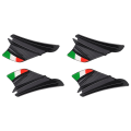 FORIDE 4x Motorcycle Winglet Aerodynamic Wing Kit Spoiler Motorcycle Wind Flow Fixing Wing for S1000RR V4 -10R R1,Matte Black. 